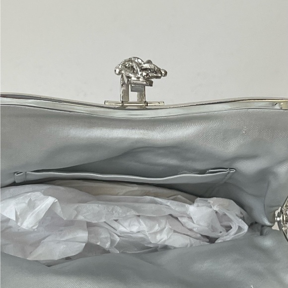 Vintage NWOT Beaded Mesh Metal Chain Handbag Purse - Picture 2 of 7